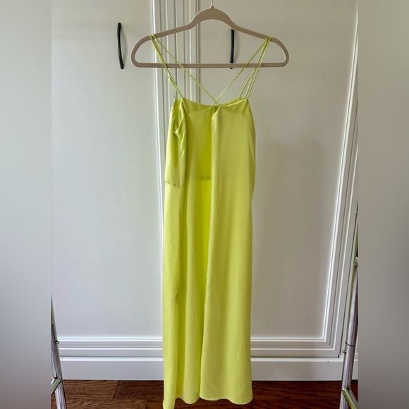 Satin Midi Slip Dress - Picture 2 of 4